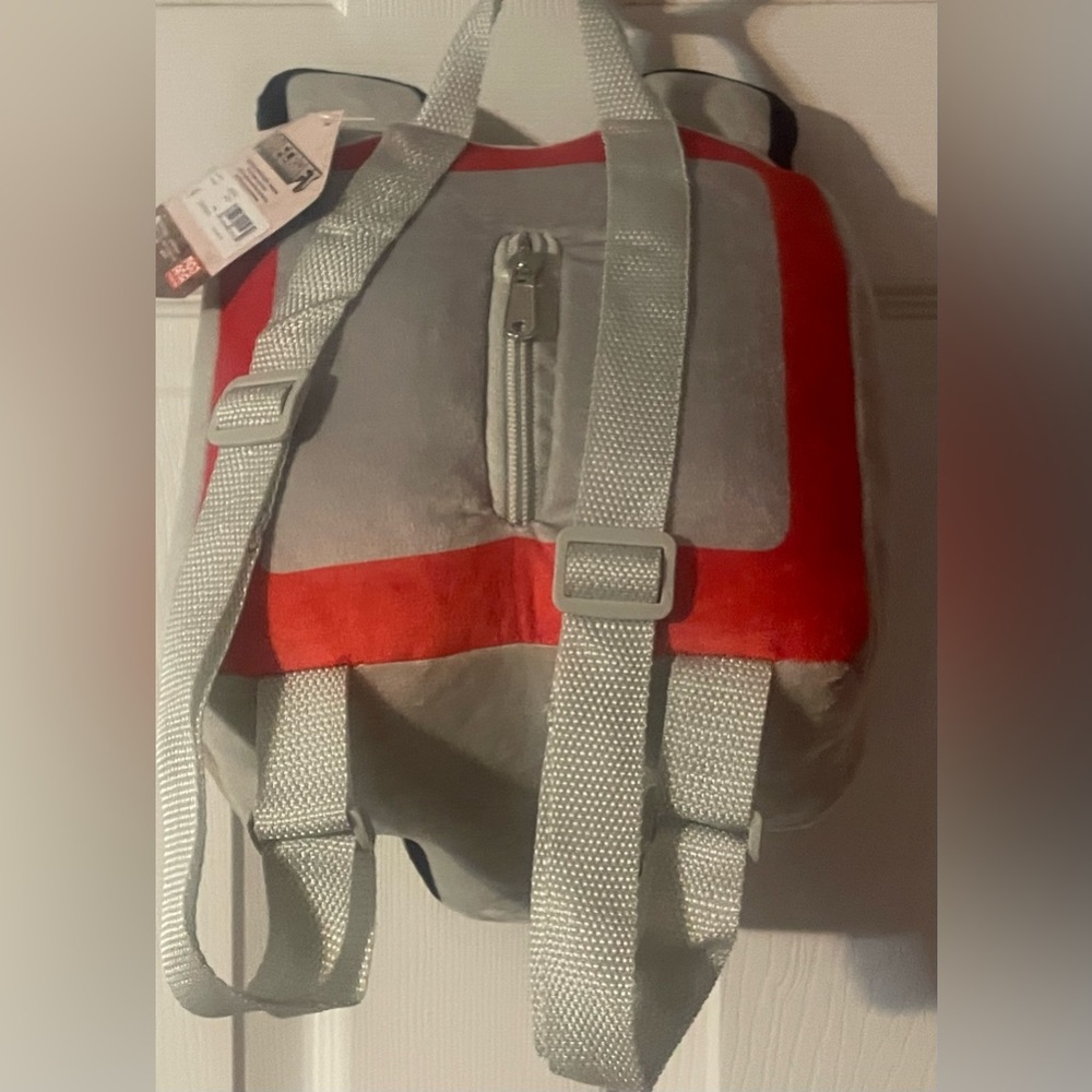 Minecraft Wolf Plush Mini Backpack Kids Gray Character Bag NWT - Picture 10 of 11